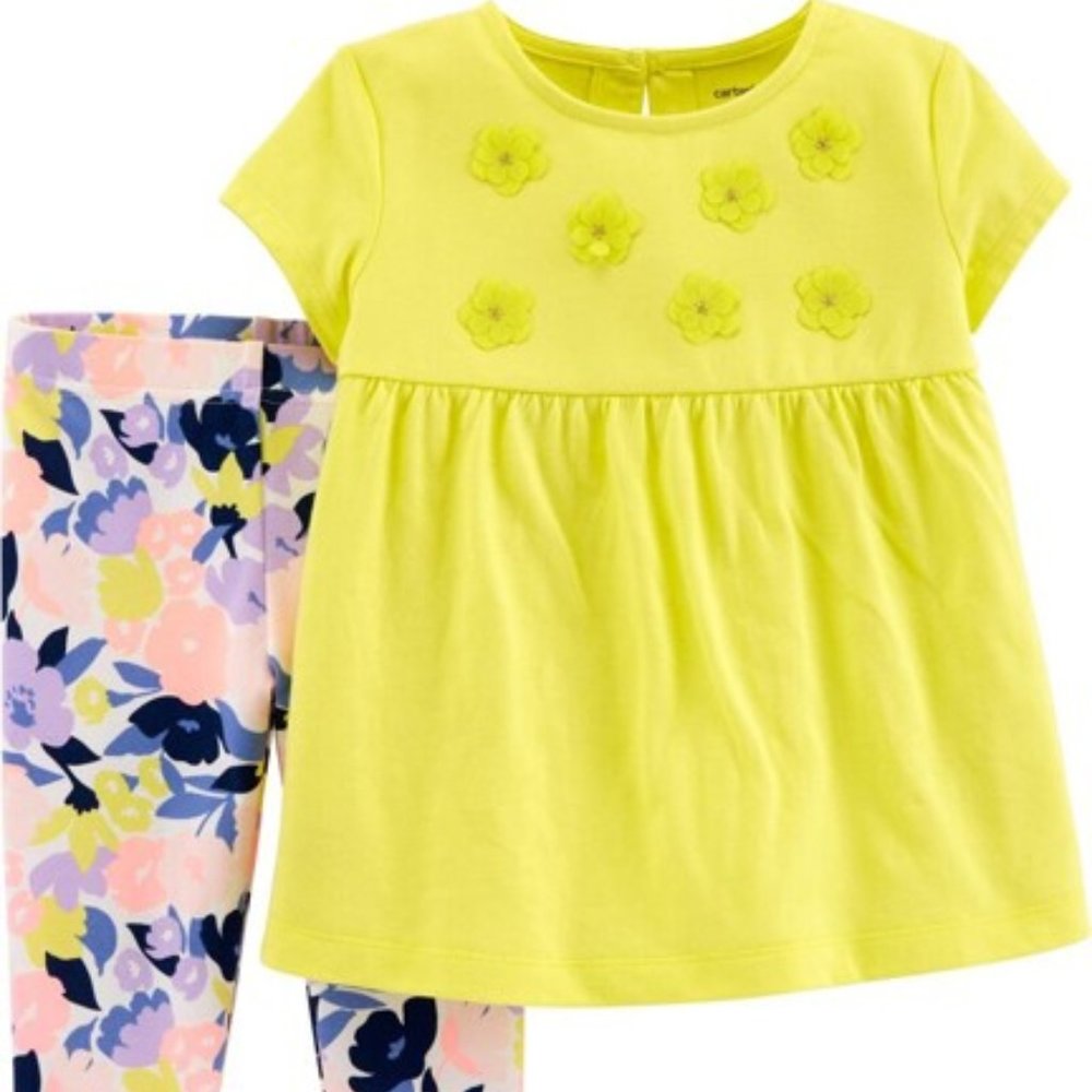 Carter's | Baby 2-Piece Floral Top & Legging Set